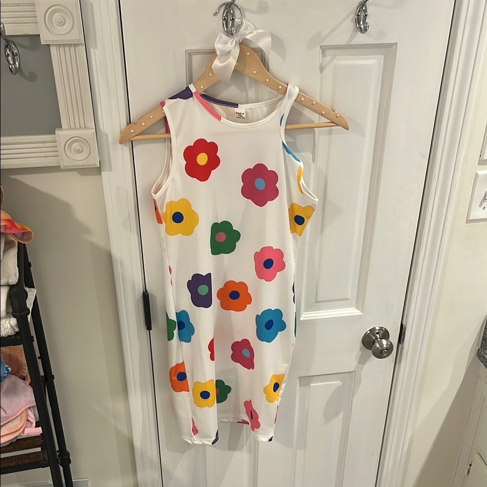 SHEIN Kids Dress with Colorful Floral Print